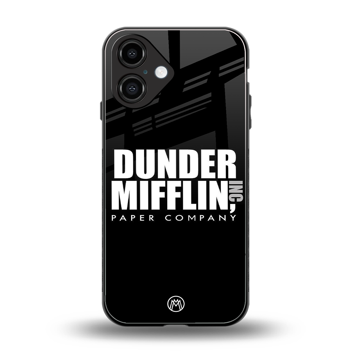 dunder mifflin back phone cover | glass case for iphone 16