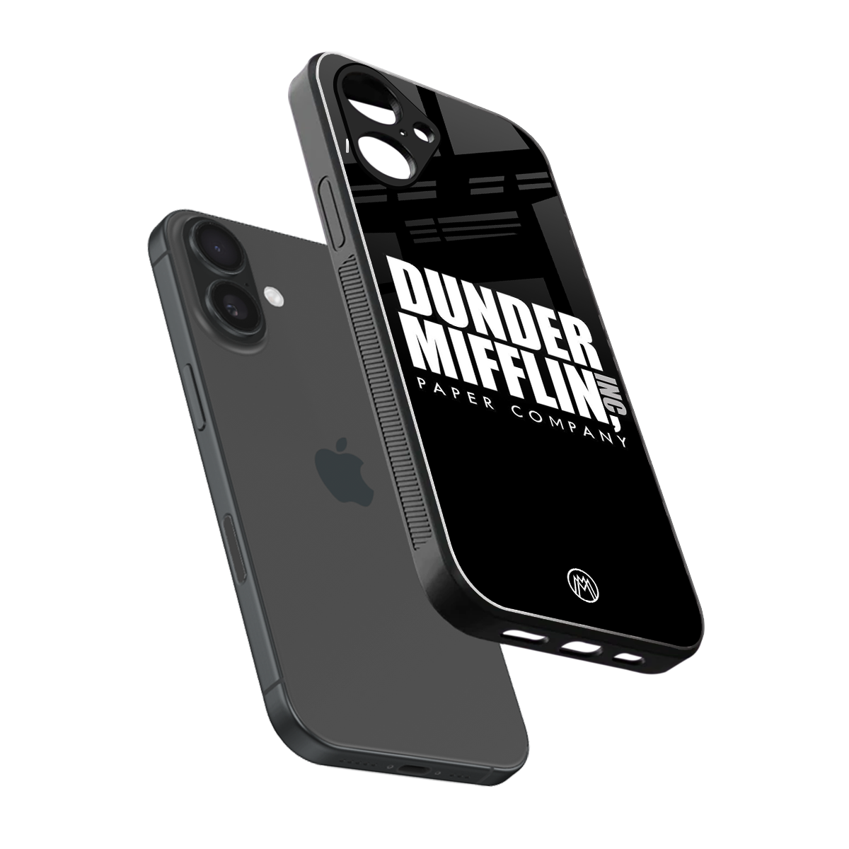 dunder mifflin back phone cover | glass case for iphone 16