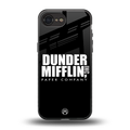 dunder mifflin back phone cover | glass case for iphone 16e