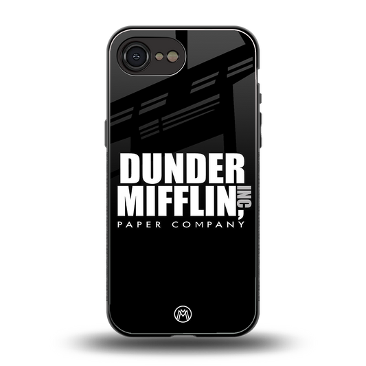 dunder mifflin back phone cover | glass case for iphone 16e
