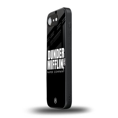 dunder mifflin back phone cover | glass case for iphone 16e