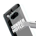 dunder mifflin back phone cover | glass case for iphone 16e