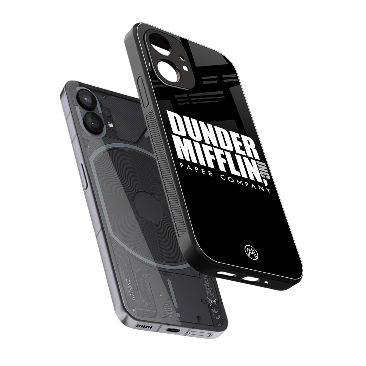 dunder mifflin back phone cover | glass case for nothing phone 1