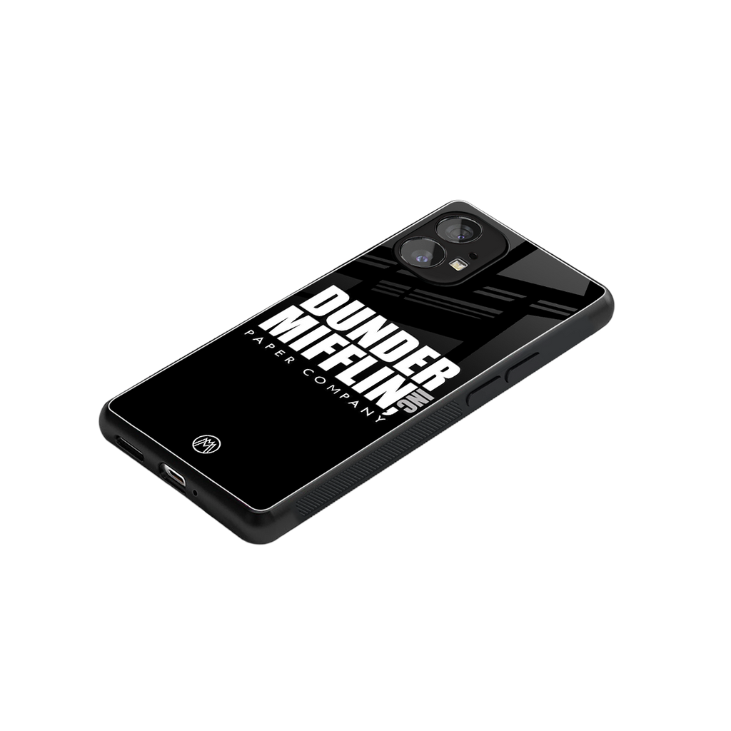dunder mifflin back phone cover | glass case for nothing phone 1