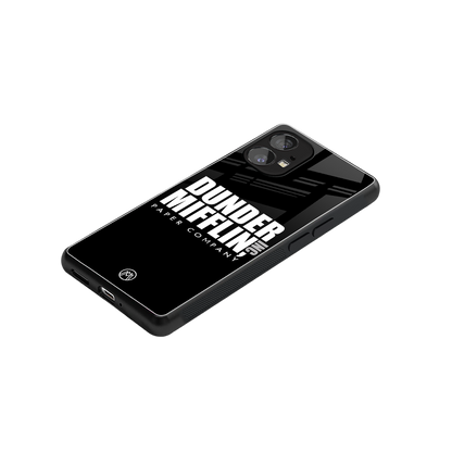 dunder mifflin back phone cover | glass case for nothing phone 1