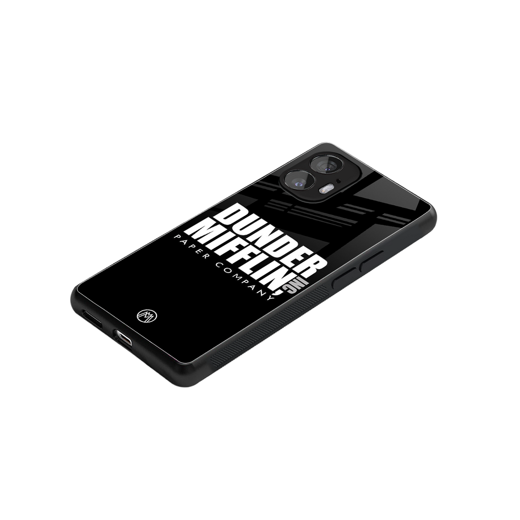 dunder mifflin back phone cover | glass case for nothing phone 2