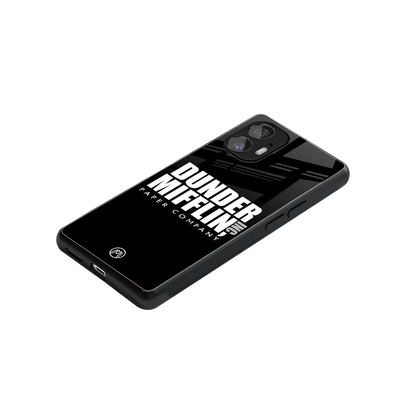 dunder mifflin back phone cover | glass case for nothing phone 2