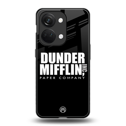 dunder mifflin back phone cover | glass case for oneplus nord 3