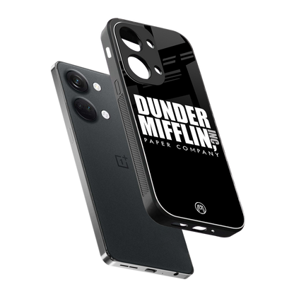 dunder mifflin back phone cover | glass case for oneplus nord 3