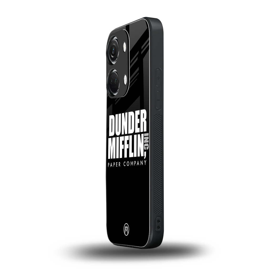 dunder mifflin back phone cover | glass case for oneplus nord 3