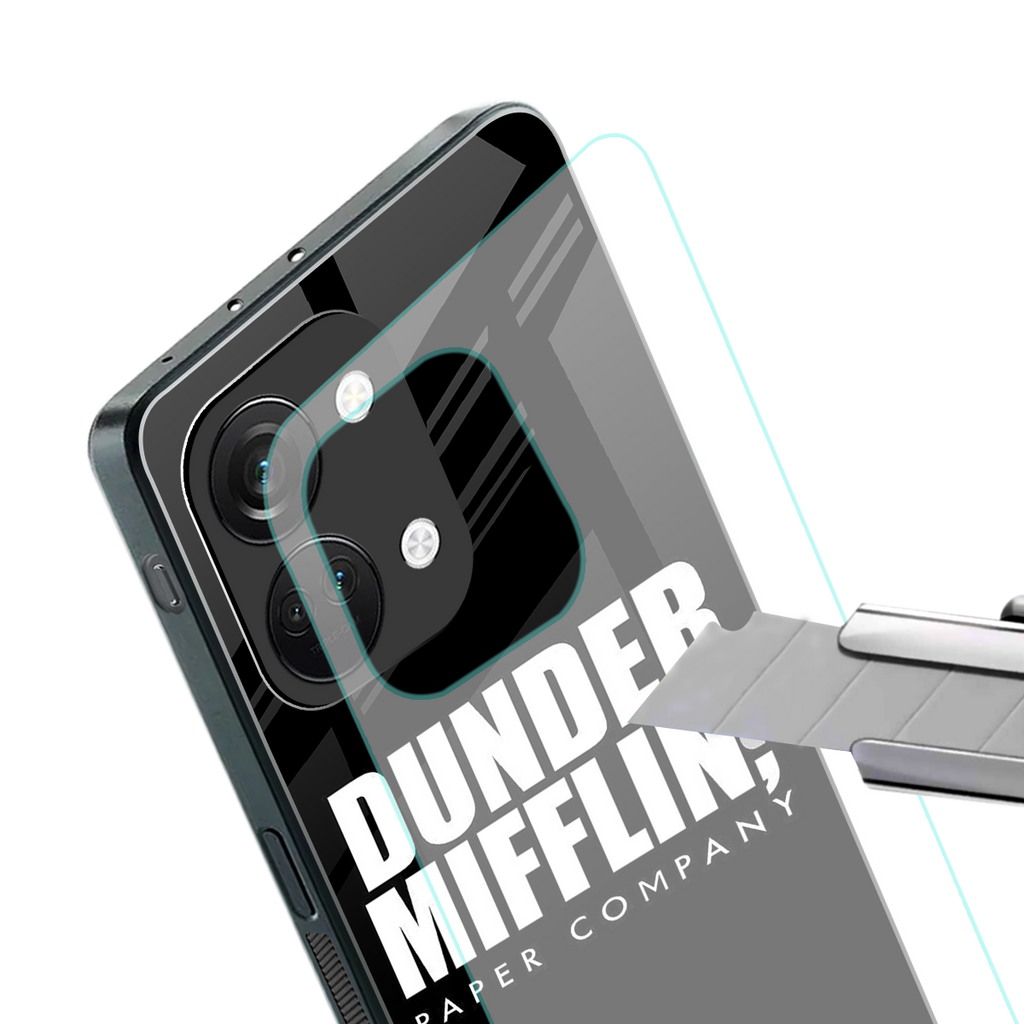 dunder mifflin back phone cover | glass case for oneplus nord 3