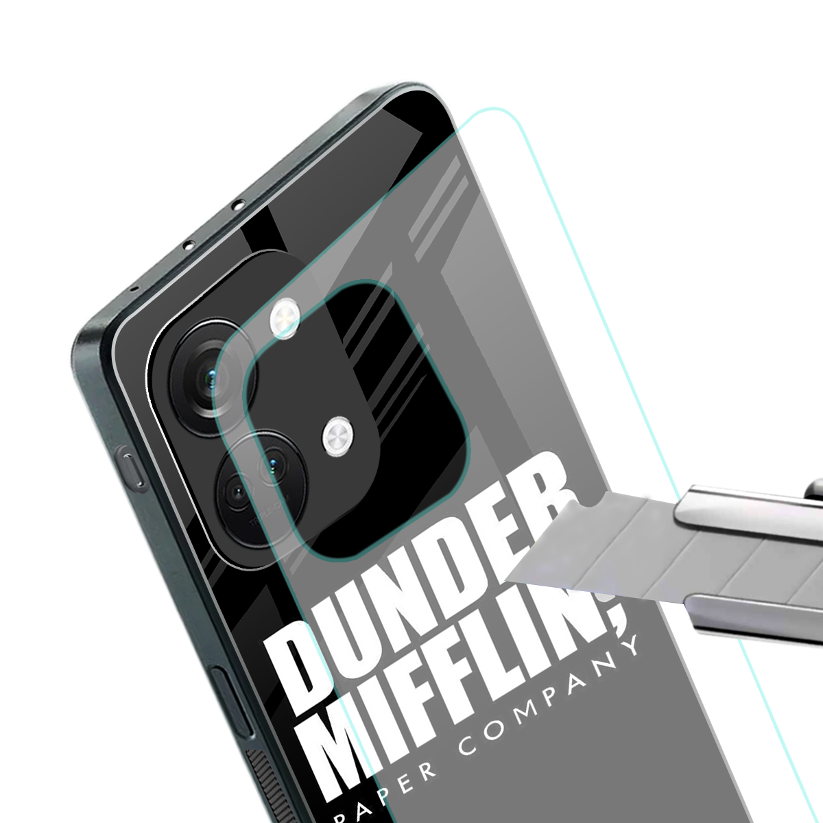 dunder mifflin back phone cover | glass case for oneplus nord 3