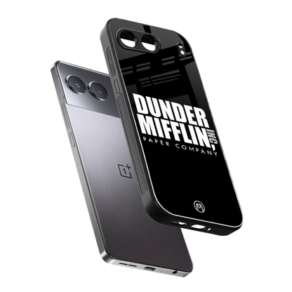 dunder mifflin back phone cover | glass case for oneplus nord 4