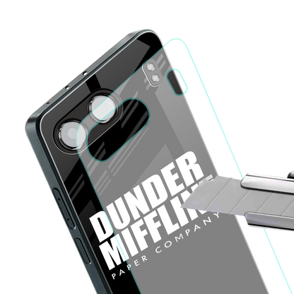 dunder mifflin back phone cover | glass case for oneplus nord 4