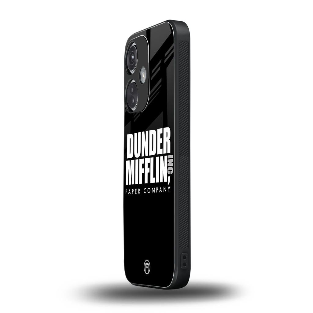 dunder mifflin back phone cover | glass case for oneplus nord ce 3