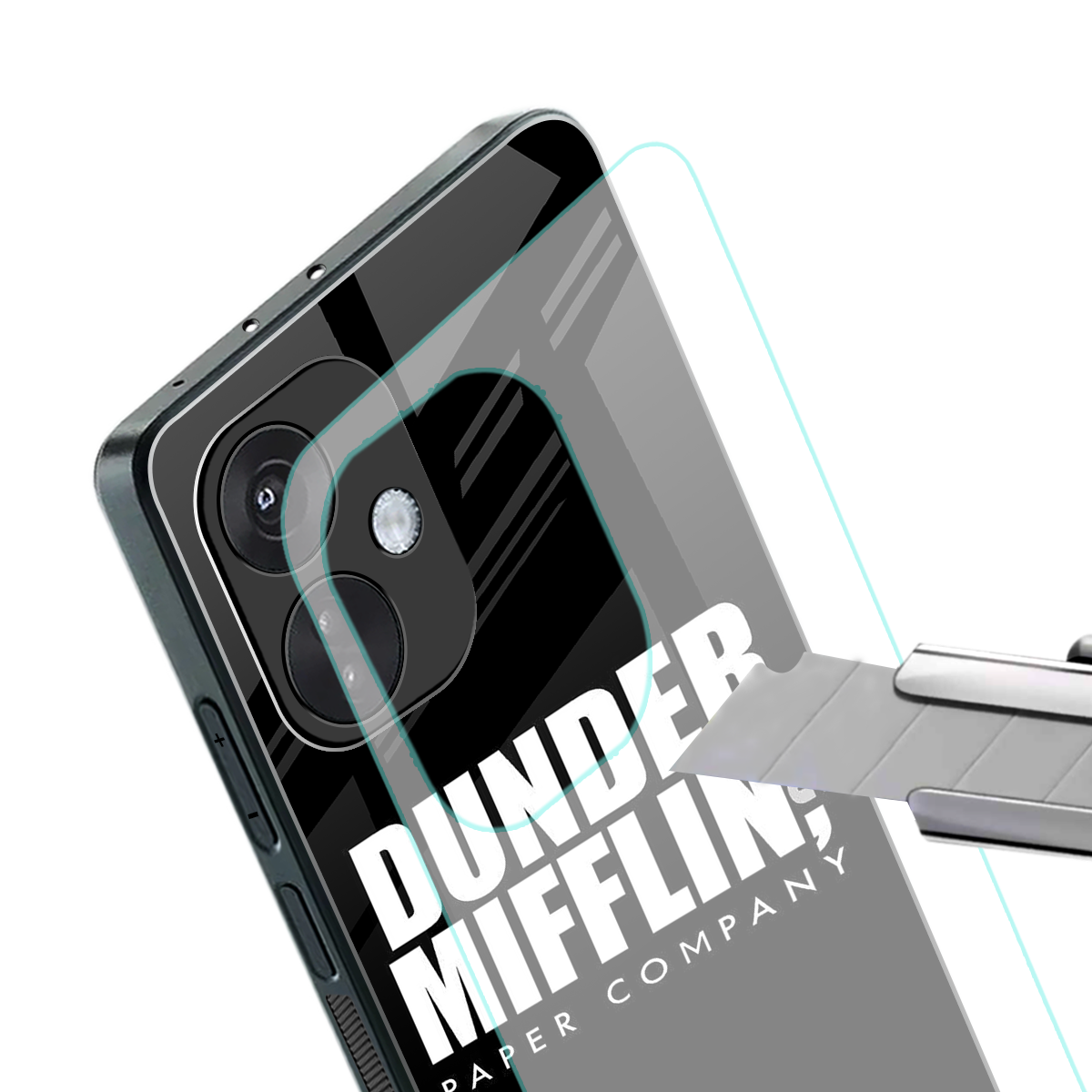 dunder mifflin back phone cover | glass case for oneplus nord ce 3