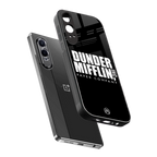 dunder mifflin back phone cover | glass case for oneplus nord ce 4 lite