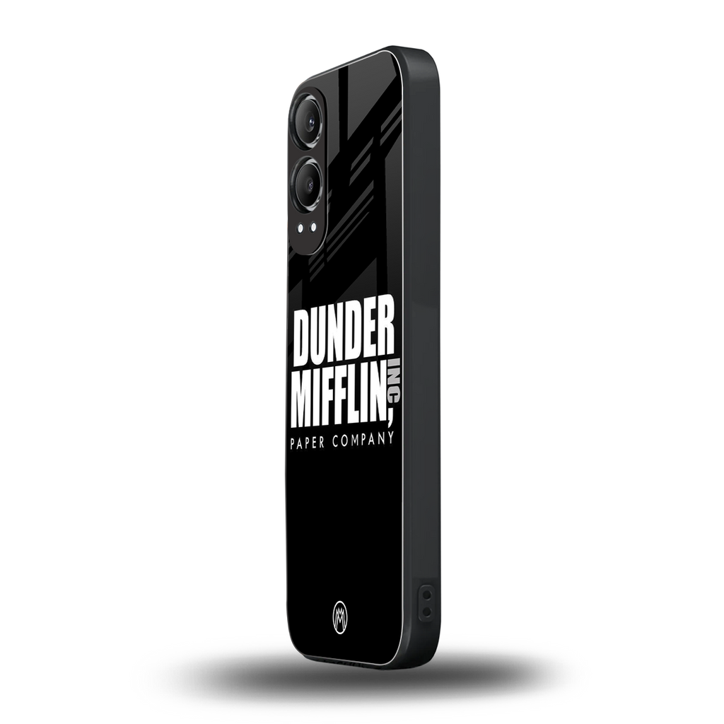 dunder mifflin back phone cover | glass case for oneplus nord ce 4 lite