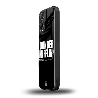 dunder mifflin back phone cover | glass case for oneplus nord ce 4 lite