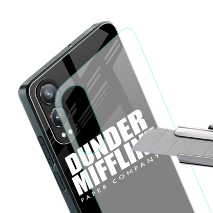 dunder mifflin back phone cover | glass case for oneplus nord ce 4 lite