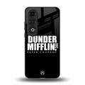 dunder mifflin back phone cover | glass case for oneplus nord ce 4