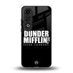 dunder mifflin back phone cover | glass case for oneplus nord ce 4