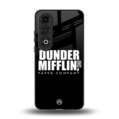 dunder mifflin back phone cover | glass case for oneplus nord ce 4