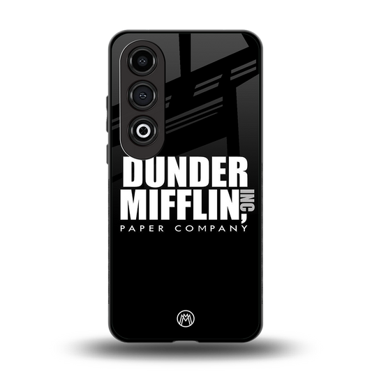 dunder mifflin back phone cover | glass case for oneplus nord ce 4