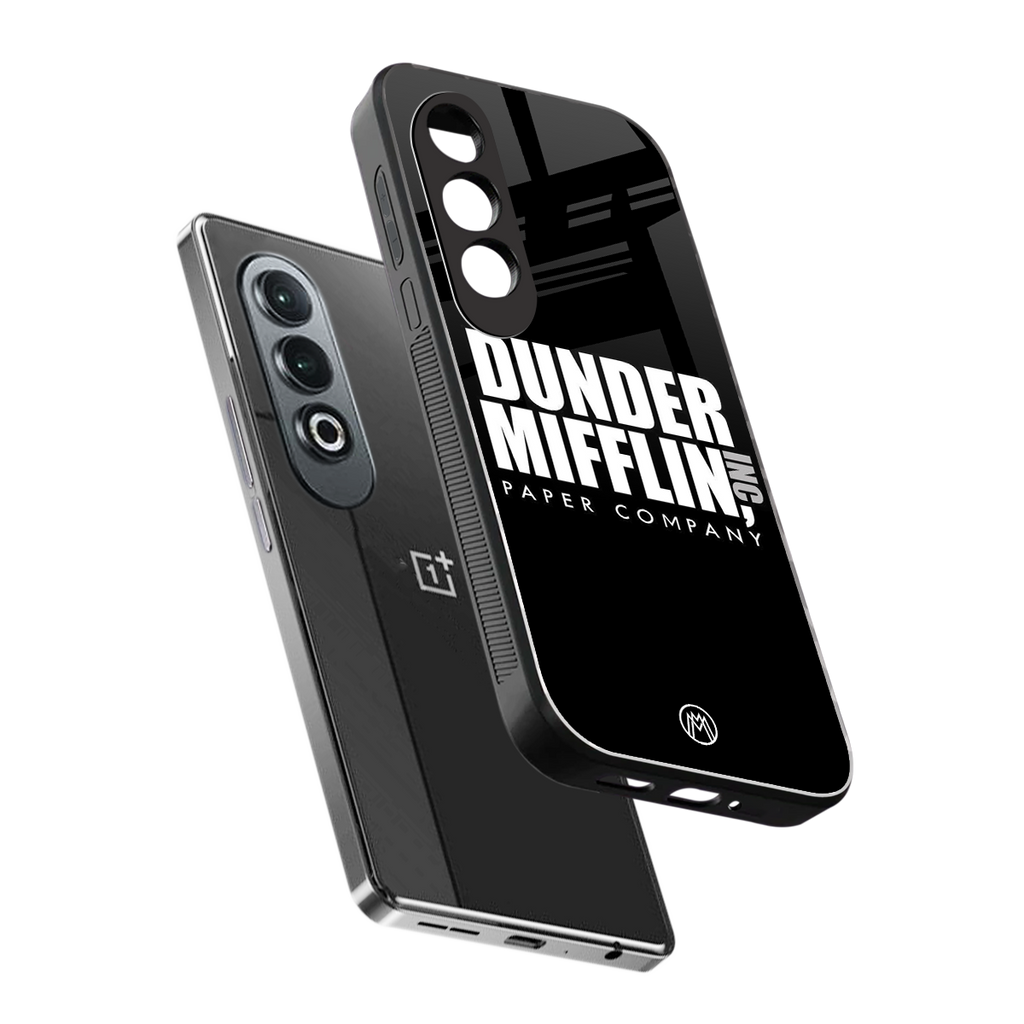 dunder mifflin back phone cover | glass case for oneplus nord ce 4