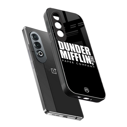 dunder mifflin back phone cover | glass case for oneplus nord ce 4