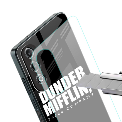 dunder mifflin back phone cover | glass case for oneplus nord ce 4