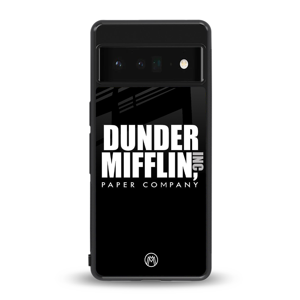 dunder mifflin back phone cover | glass case for google pixel 6 pro