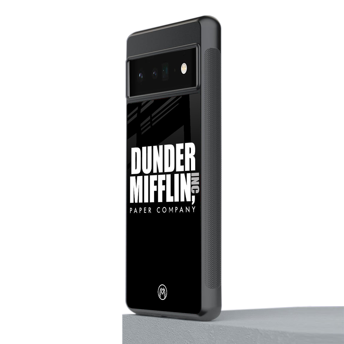 dunder mifflin back phone cover | glass case for google pixel 6 pro