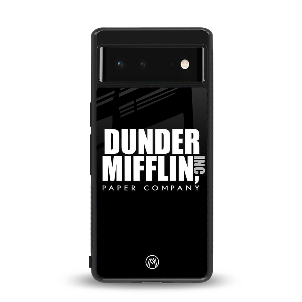 dunder mifflin back phone cover | glass case for google pixel 6