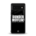 dunder mifflin back phone cover | glass case for google pixel 6
