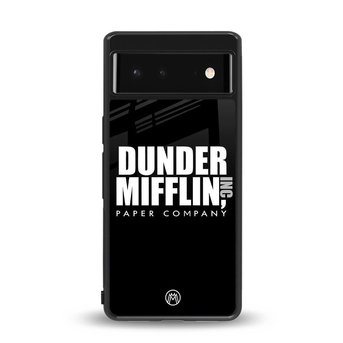 dunder mifflin back phone cover | glass case for google pixel 6