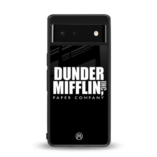 dunder mifflin back phone cover | glass case for Google Pixel 6A