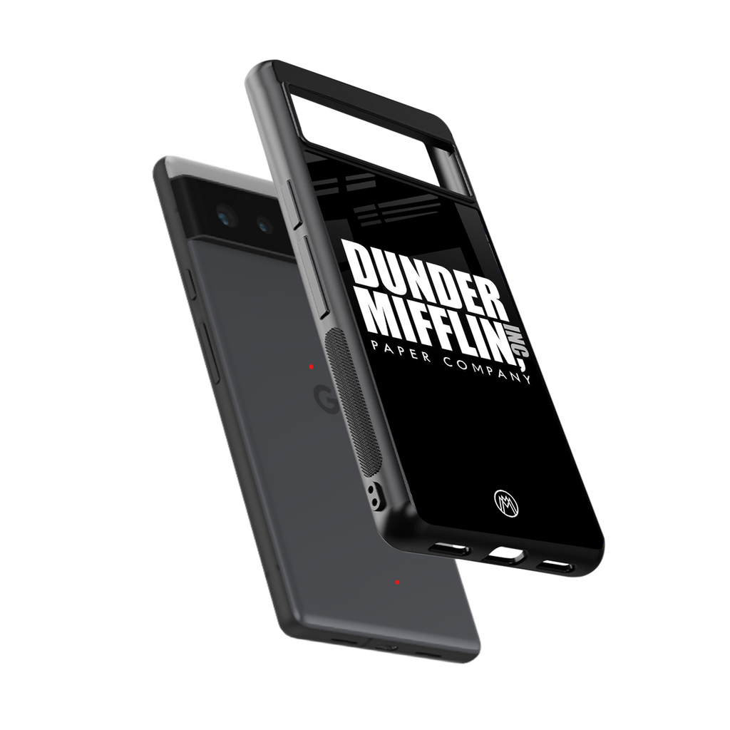 dunder mifflin back phone cover | glass case for google pixel 6