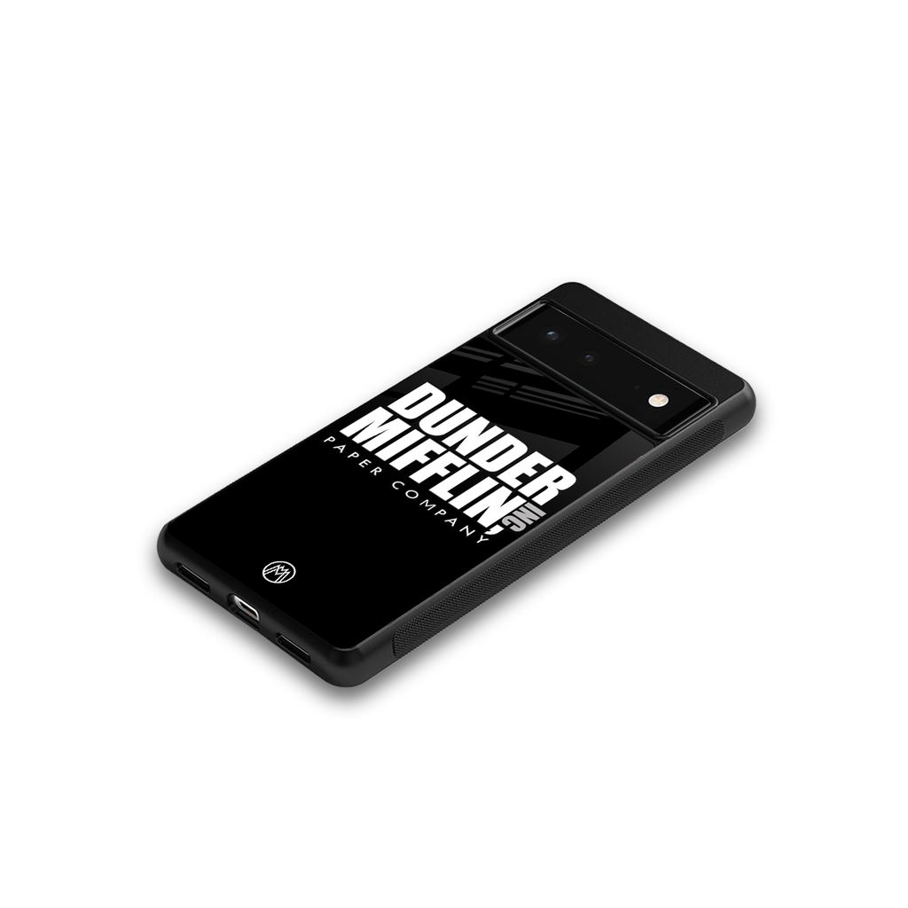 dunder mifflin back phone cover | glass case for google pixel 6