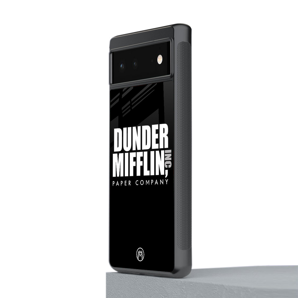 dunder mifflin back phone cover | glass case for google pixel 6