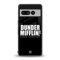 dunder mifflin back phone cover | glass case for google pixel 7 pro
