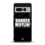 dunder mifflin back phone cover | glass case for google pixel 7 pro