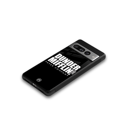 dunder mifflin back phone cover | glass case for google pixel 7 pro