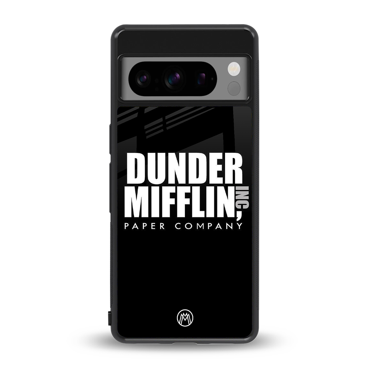 dunder mifflin back phone cover | glass case for google pixel 8 pro