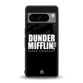 dunder mifflin back phone cover | glass case for google pixel 8 pro