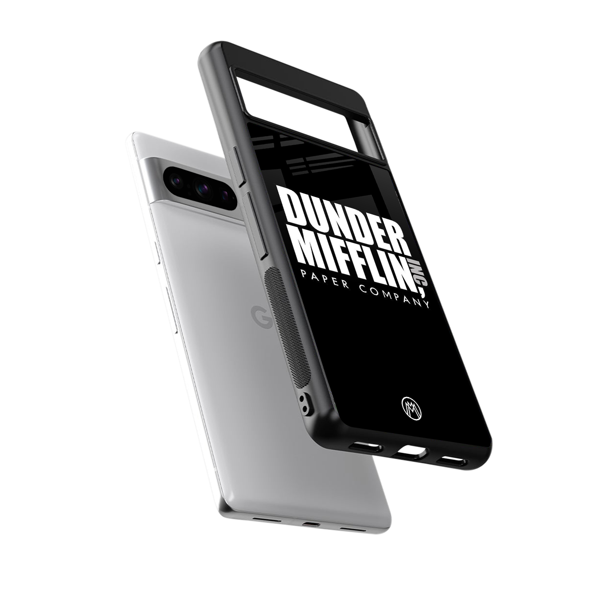 dunder mifflin back phone cover | glass case for google pixel 8 pro