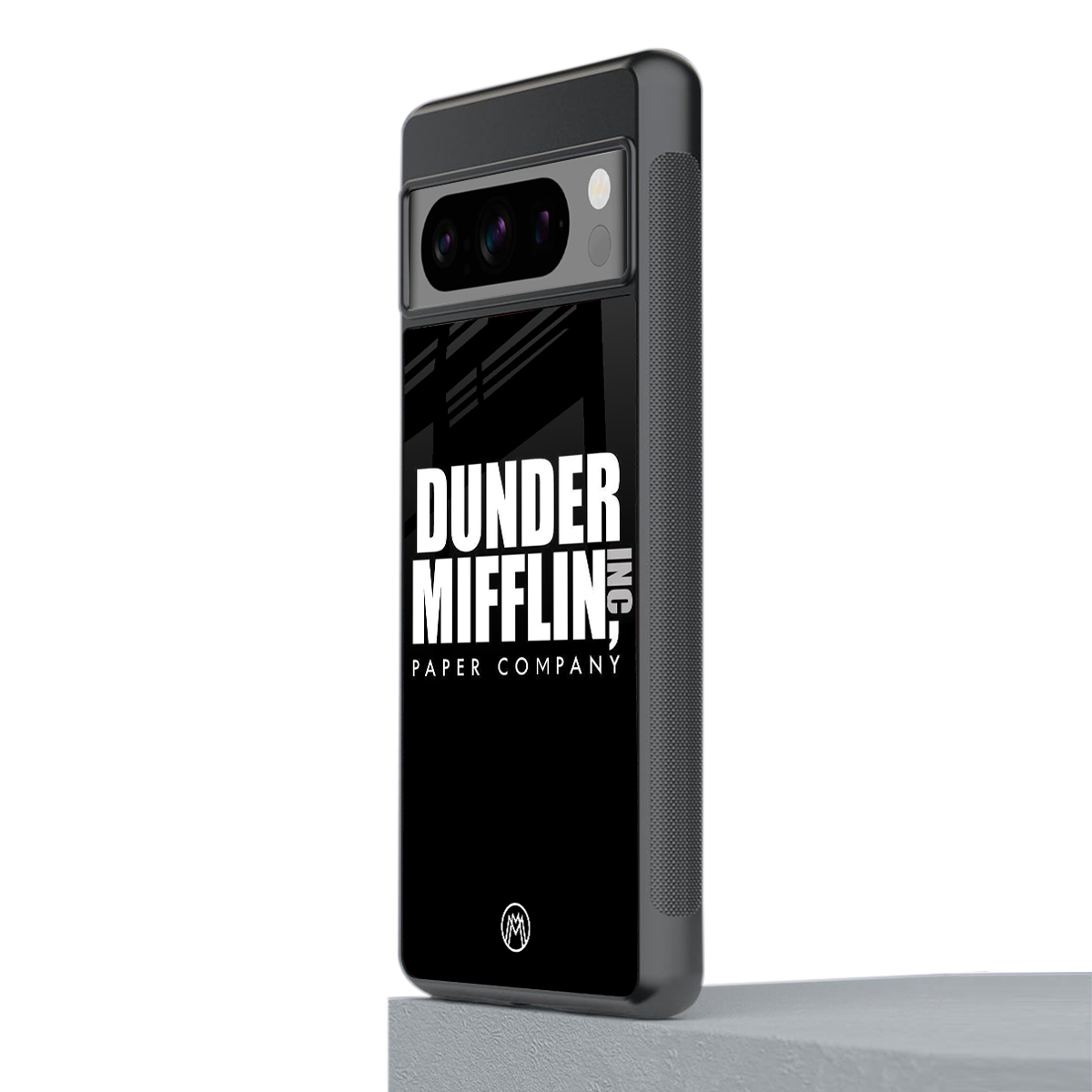 dunder mifflin back phone cover | glass case for google pixel 8 pro