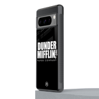 dunder mifflin back phone cover | glass case for google pixel 8 pro