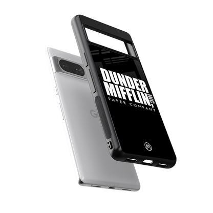 dunder mifflin back phone cover | glass case for Google Pixel 8
