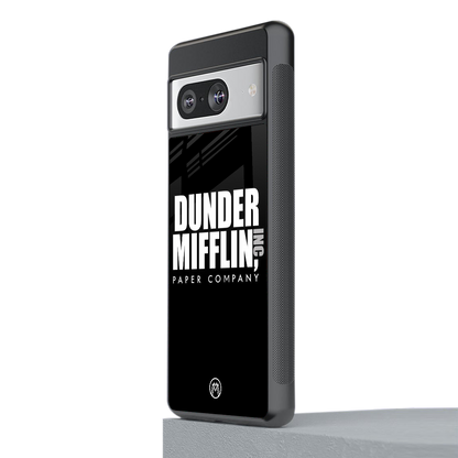 dunder mifflin back phone cover | glass case for Google Pixel 8